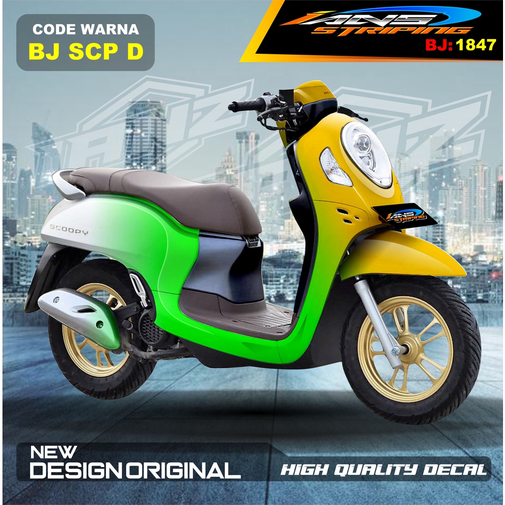 STICKER BODY MOTOR SCOOPY  / STIKER SCOOPY FULL BODY / STIKER MOTOR SCOOPY NEW DESAIN / STIKER MOTOR TERBARU