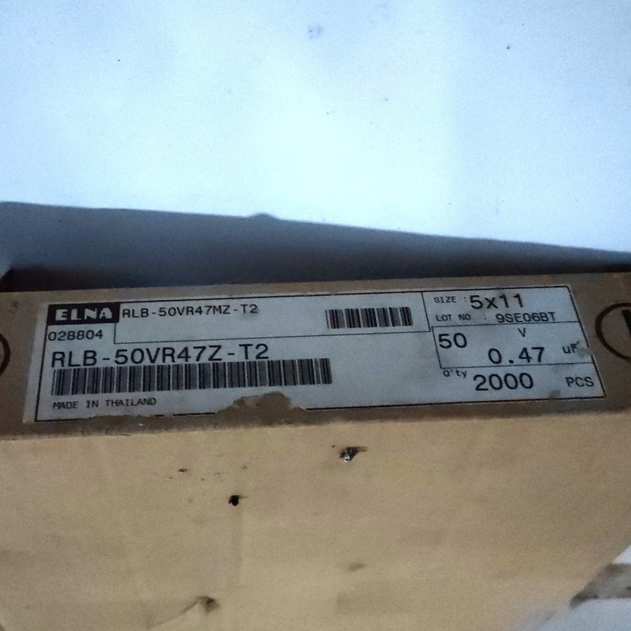 elco 0.47uf 50v Renceng ELNA