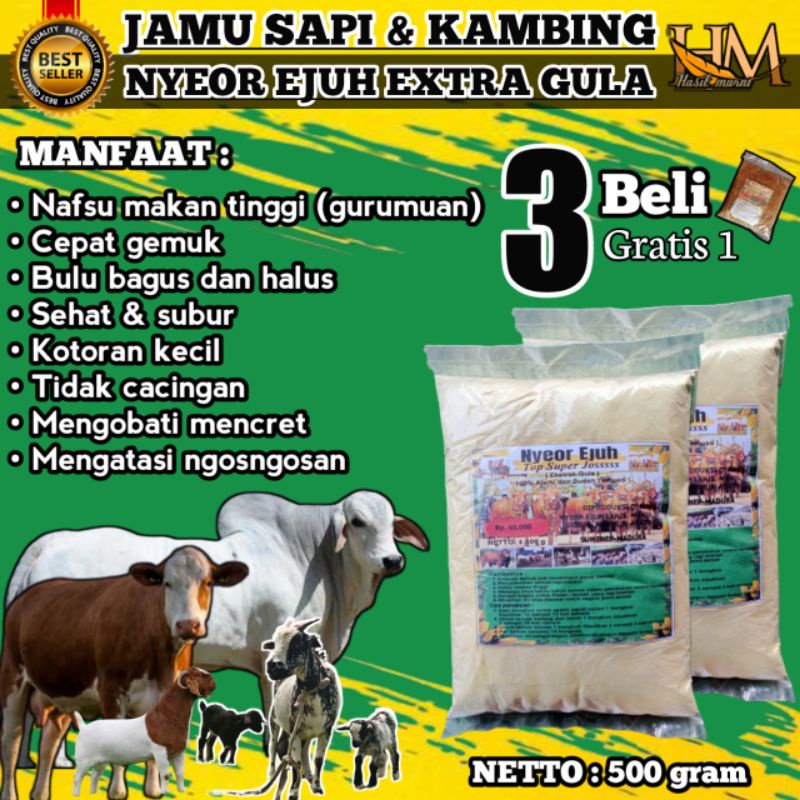 

JAMU SAPI & KAMBING NYEOR EJHU EKSTRA GULA MENAMBAH NAFSU MAKAN