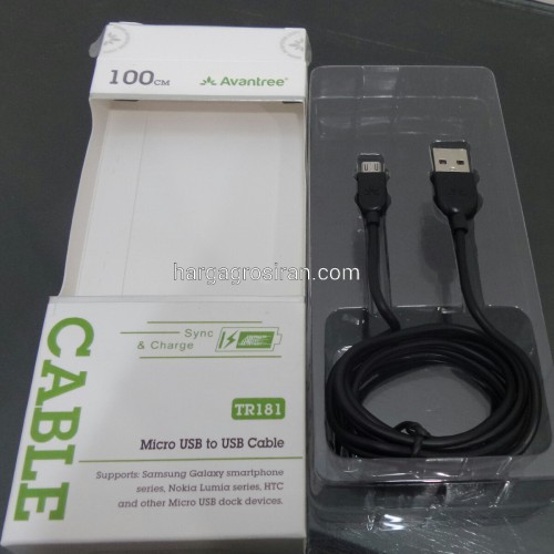 Kabel Avantree 1 Meter Bisa Buat Data Charger Samsung / Blackberry dan Fast Charging TR181