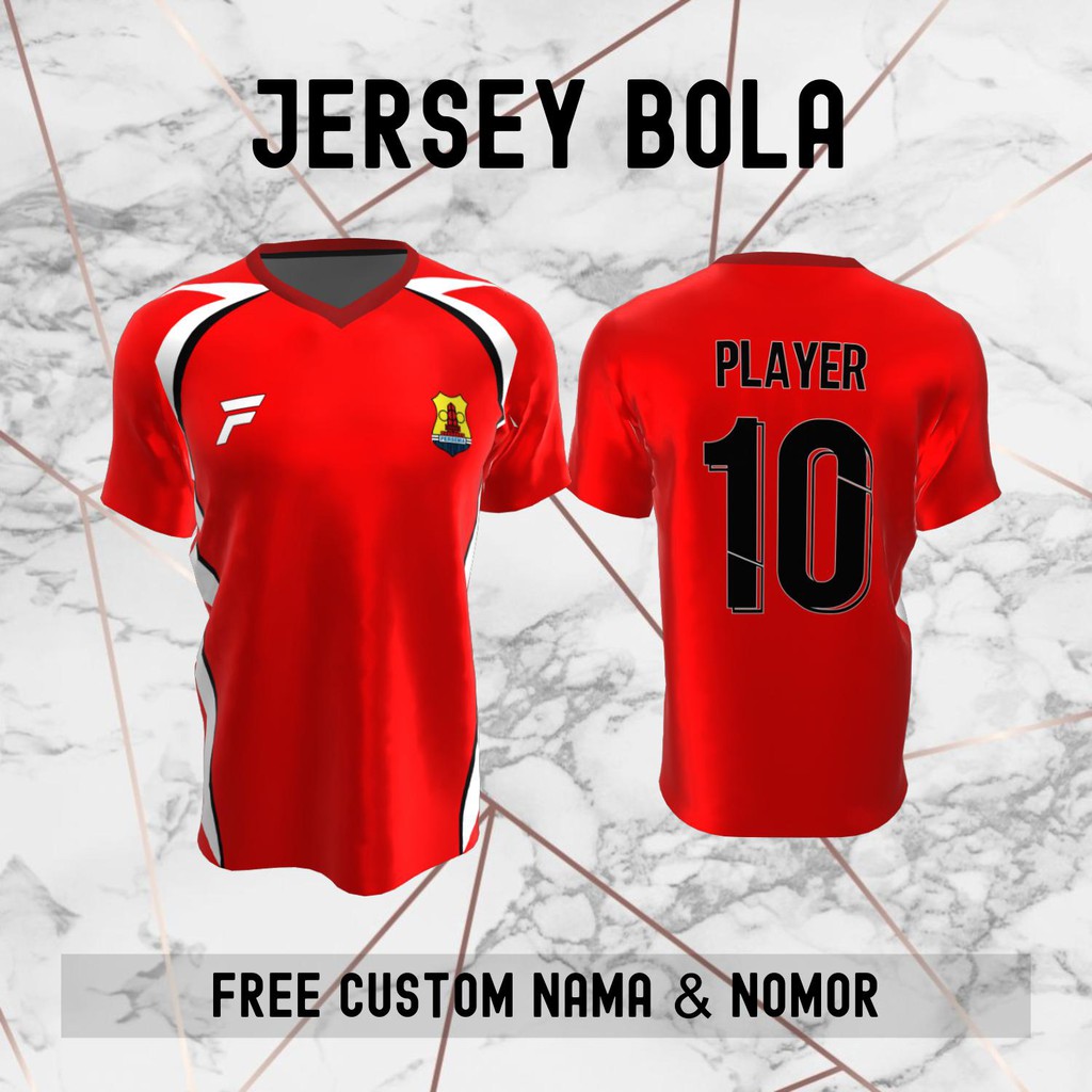 Jersey Persema Malang Klub Bola Baju Kaos Custom Nama dan Nomor Punggung - 266