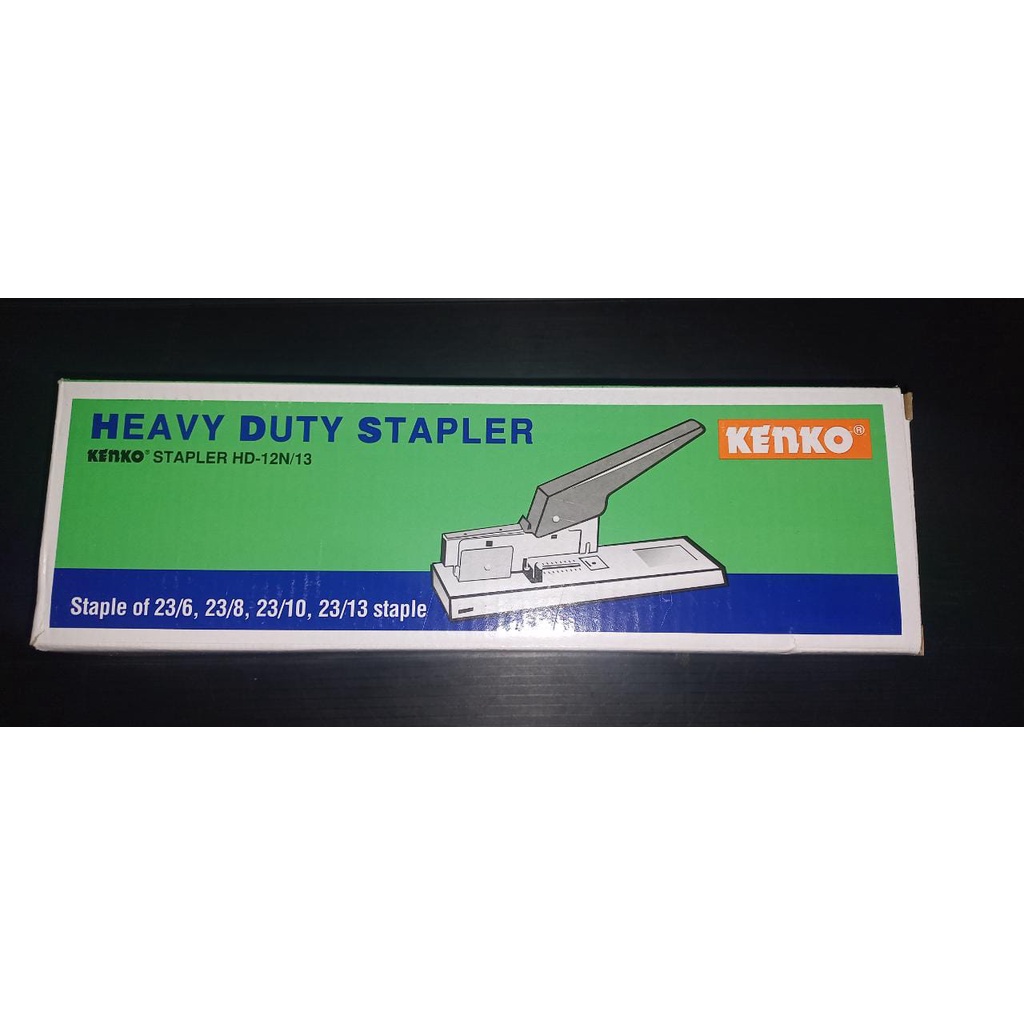 

HEAVY DUTY STAPLER KENKO UKURAN 12N/13 / STAPLER BESAR KENKO / STAPLER