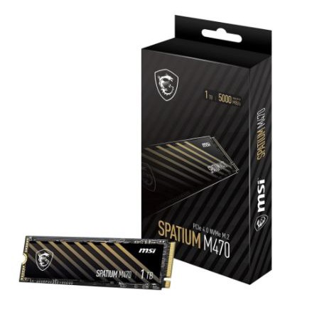 Ssd m.2 nvme msi spatium 1tb PCIe 4.0 x4 2280 3d nand flash m-470 m470 - m2 m-key nvm 1.3