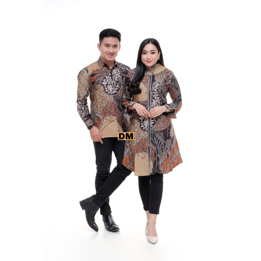 Maura Couple - Sania Ruffle Batik Couple Ori Ndoro Jowi Garansi Termurah Shopee - BATIK MODERN SOLO-4
