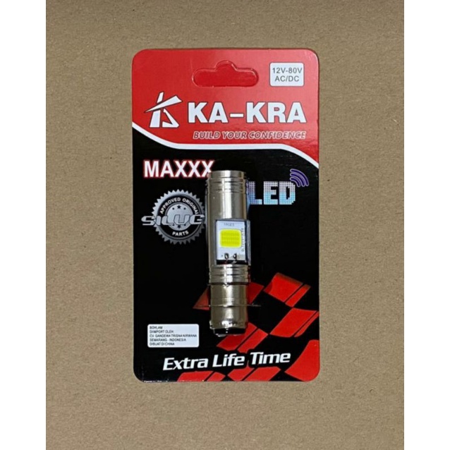 lampu depan  2 led motor bebek