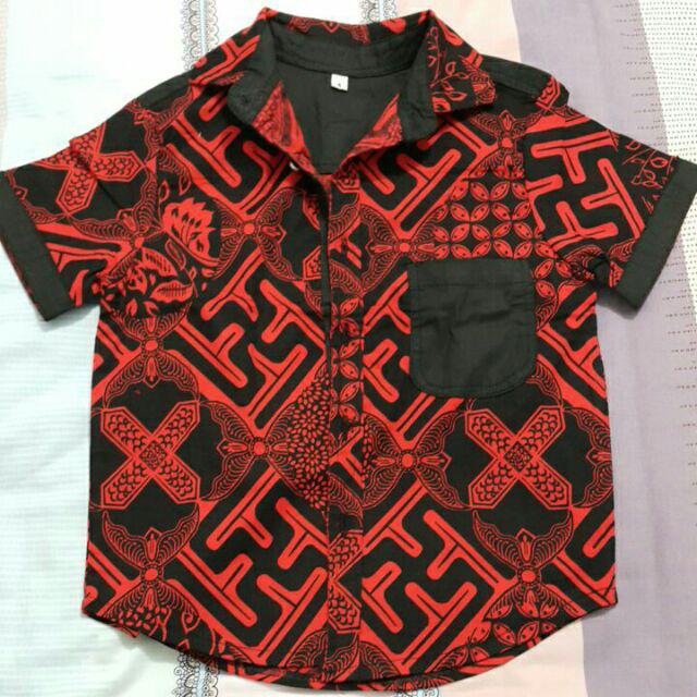 Batik Anak Vj / Dress Batik Anak / Kemeja Batik Anak / Batik Anak Modern
