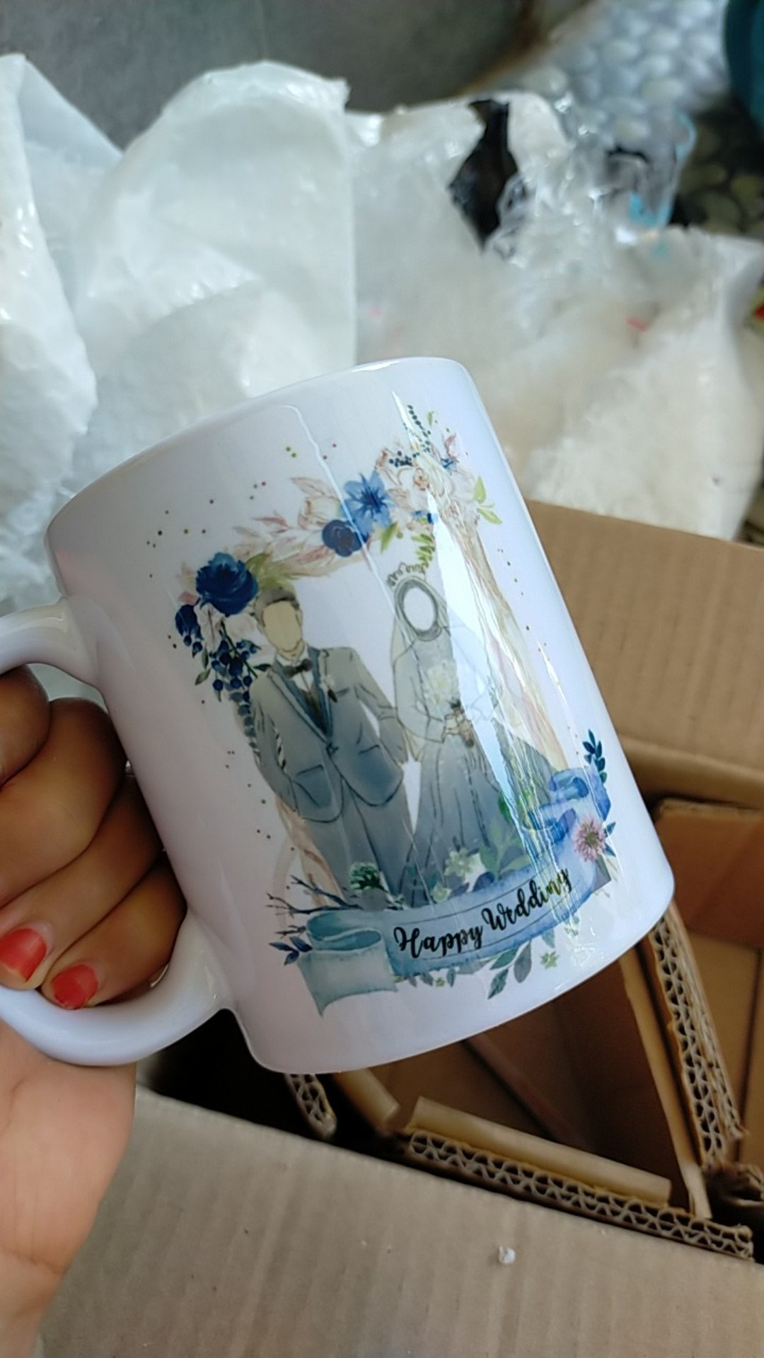 Mug Couple Warna Dalam I Custom Foto, Tulisan, Gambar, Dll