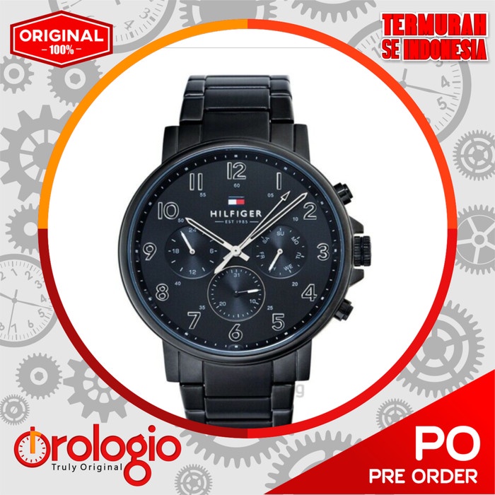 TOMMY HILFIGER 1710383 Black Dial Men's Watch - Ori & Termurah