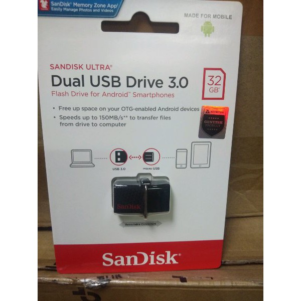 Sandisk Flashdisk Otg Dual Drive 32 GB