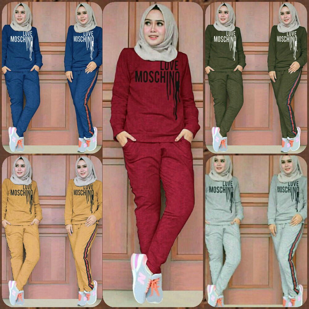 Setelan Training MOSCH Setelan Olahraga Training Wanita