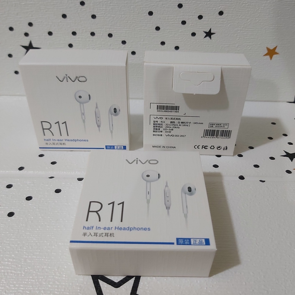 HEADSET VIVO ORIGINAL R11-EARPHONE VIVO ORIGINAL R11