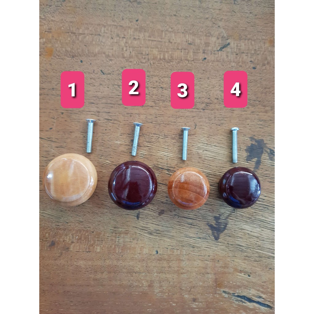 Tarikan Laci Bulat/ Handle Lemari atau Laci kayu Bulat/ Pegangan Laci