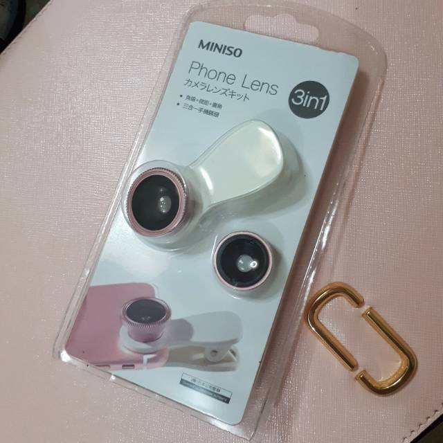MINISO FISHEYE LENS 3 IN 1 PHONE LENS JUAL RUGI (PRE-LOVED)