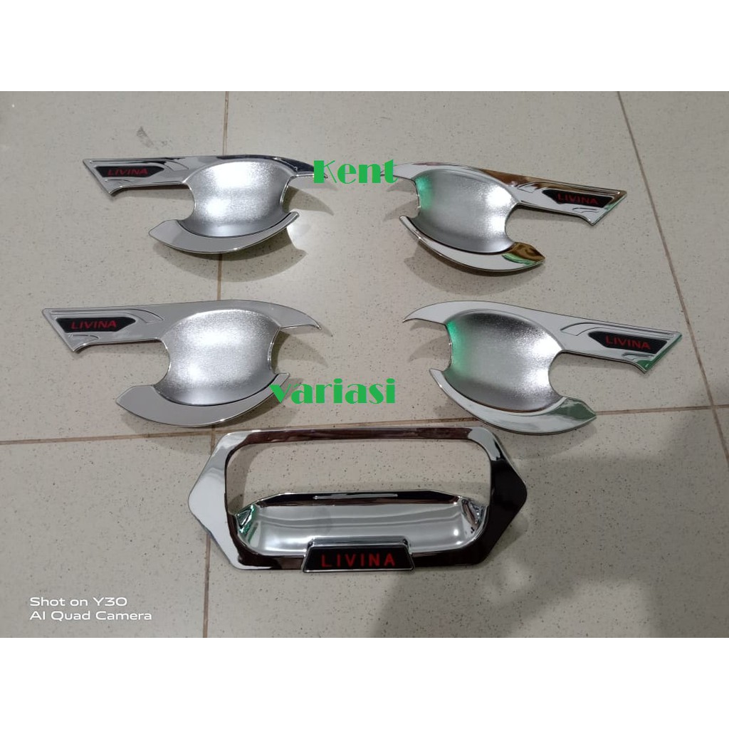 Outer Mangkok Cover Nissan Grand Livina Chrome 5pcs