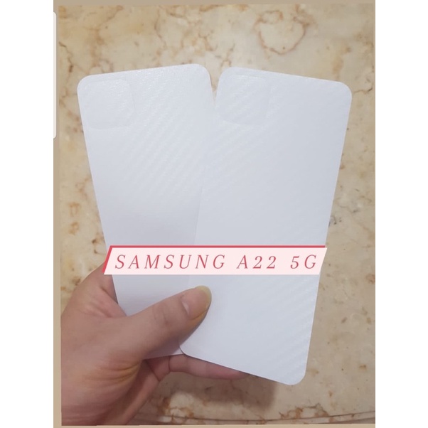 SKIN KARBON ANTI GORES BELAKANG SAMSUNG A22 5G - BENUA DUNIA