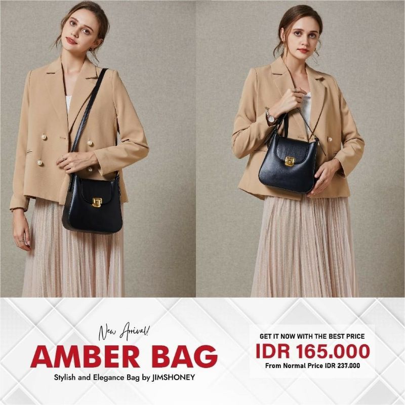 JIMS HONEY AMBER BAG TAS SELEMPANG BAHU WANITA (FREE EXCLUSIVE BOX)