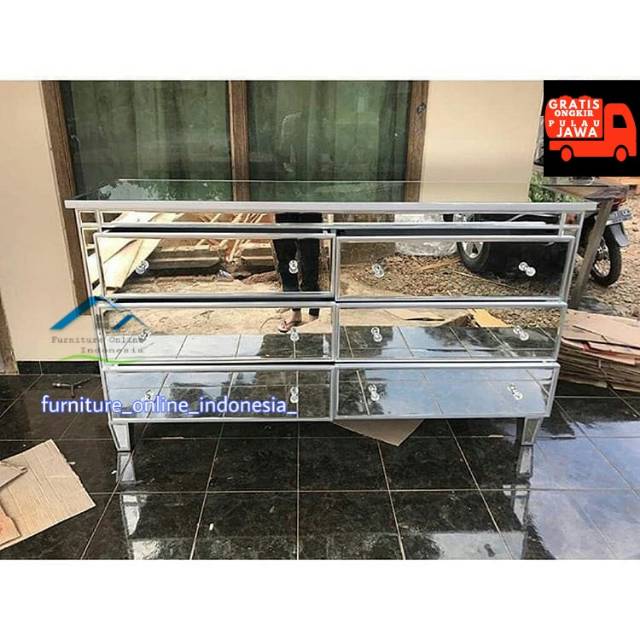 FREE ONGKIR nakas kaca nakas laci meja tv meja konsul nakas duco meja duco meja kaca nakas shabby