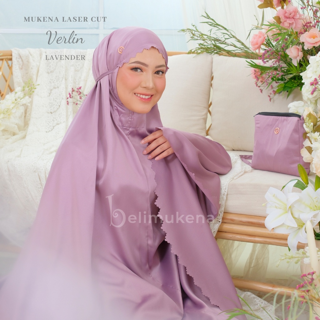 Mukena Dewasa Traveling 2in1 Premium Silky Daily Lasercut Verlin