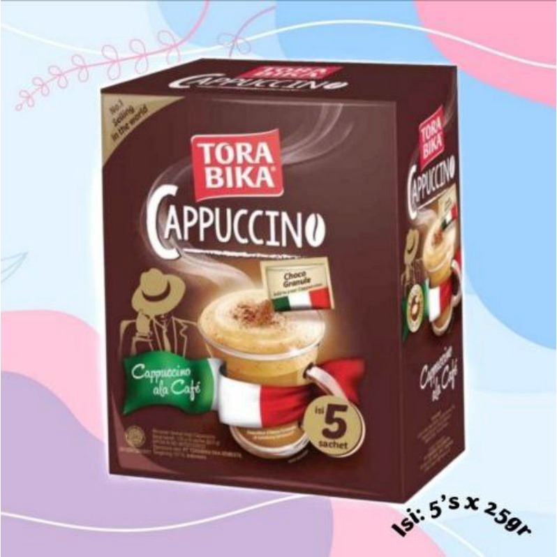 

torabika cappucino with choco granule 5sachet x 25gr kopi instant
