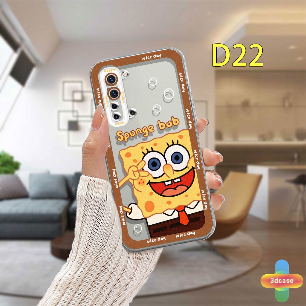 Soft TPU Case Realme C11 2021 C21Y C31 C35 C15 C21 C25 C20 C3 C12 C2 C25S 5S 5 5S 5i C17 7i C1 C25Y C2 C3i 6i C20A realme Narzo 20 10 10A 20A 30A A7 A5S A15 A16 Y12 Y20 Y15S A03 Cartoon SpongeBob SquarePants Transparent Case