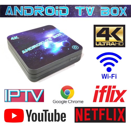 STB ANDROID TV BOX 4K RAM 2GB (Remote Voice)