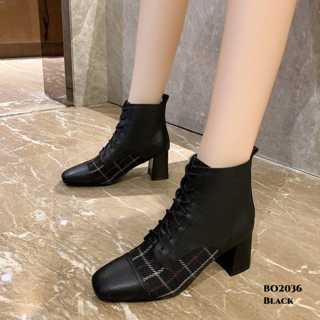 WYN  SEPATU BOOTS WANITA HEELS BO2036