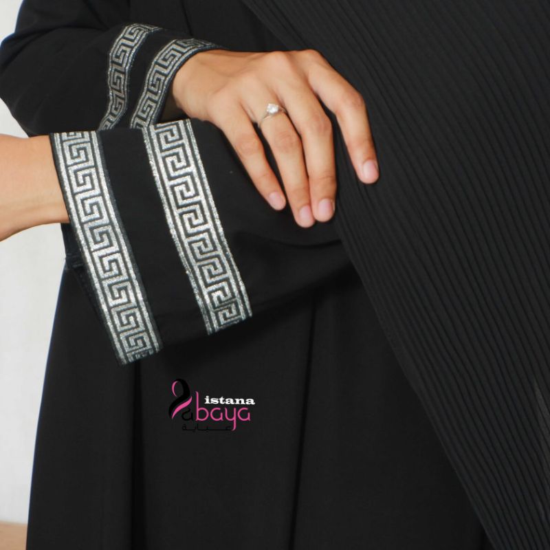 Wow abaya Gamis Polos keren Murah Tangan List Dobel pita Motif yg Cantik