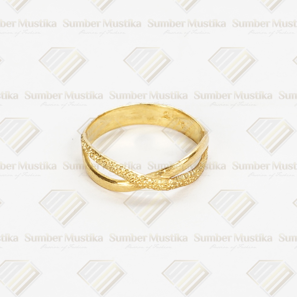 Cincin Emas Model Pita Doff Mas 24 karat
