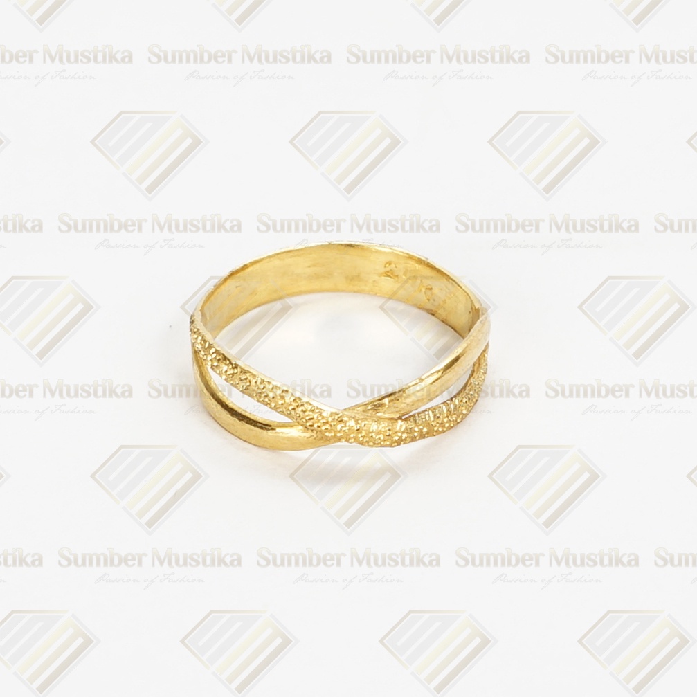 Cincin Emas Model Pita Doff Mas 24 karat