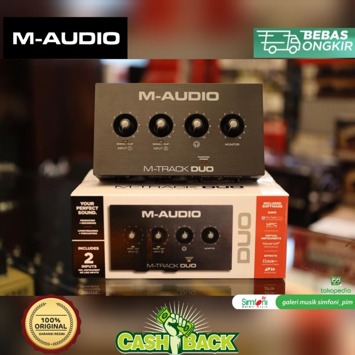 AUDIO INTERFACE SOUND CARD M-AUDIO M-TRACK DUO/MTRACK DUO/M TRACK DUO