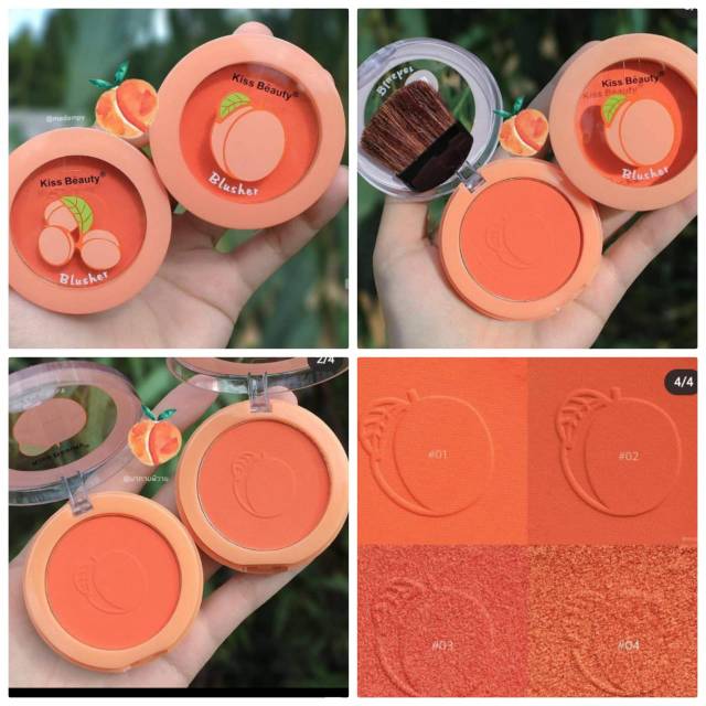 [ ECER ] KISSBEAUTY BLUSHER PEACH SINGLE