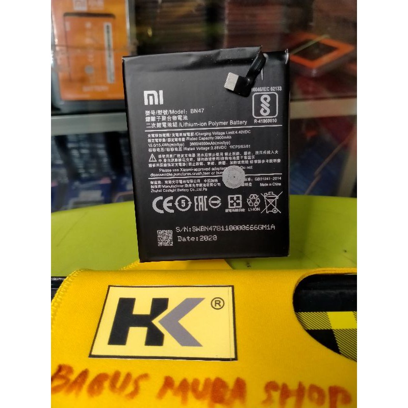 BATERAI BATTERY HP REDMI 6 PRO / BATRE REDMI 6PRO / MI A2 LITE BN 47 / BATRAI BN47