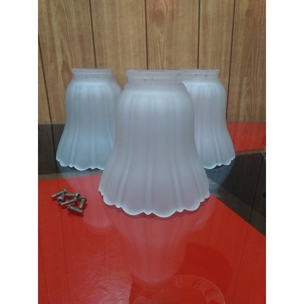 Kap Lampu Copotan Kipas Hias Gantung Uchida 3 Pcs (Bekas)