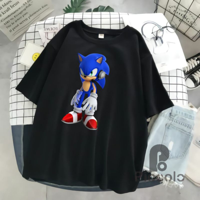 baju kaos sonic anak /KAOS SONIC/ kaos terbaru (free nama)