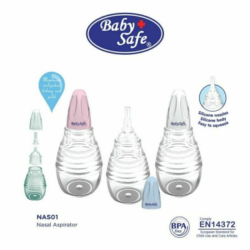 baby safe Nasal aspirator bayi alat sedot ingus bayi pembersih hidung