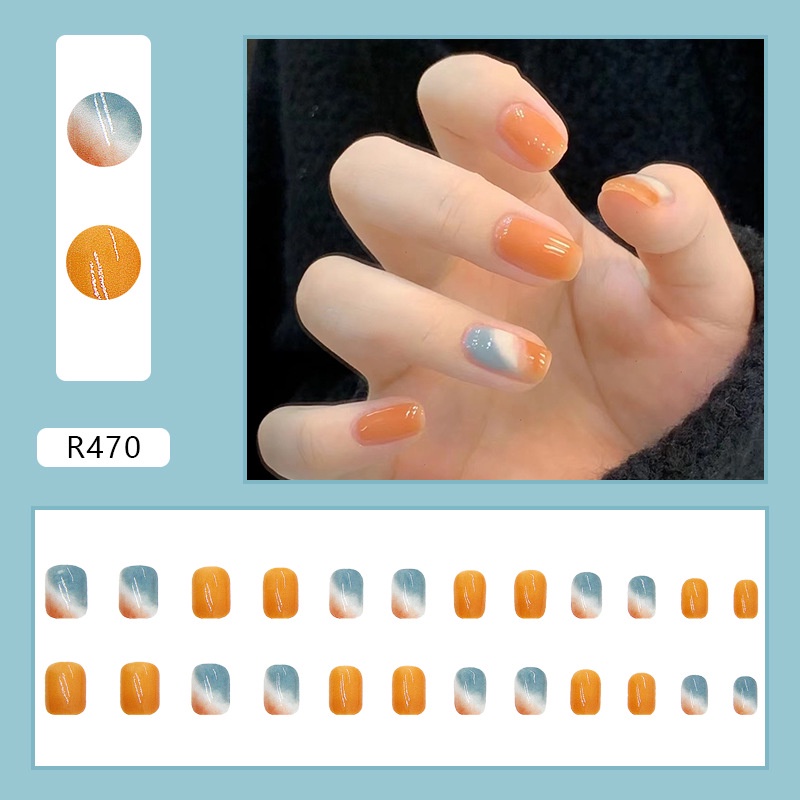 R461-r480 24pcs / Kotak Kuku Palsu Full Cover Untuk Nail Art