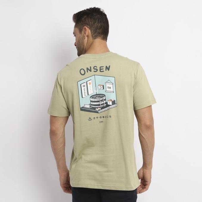 T-Shirt 8.0 Onsen Sage Kaos Pria Ss - Baju Crewneck Edwin Jeans