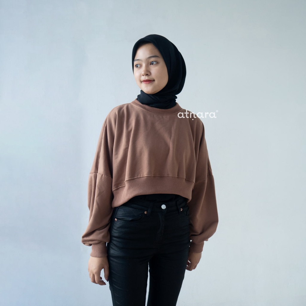 Nara Grosir - Real Crop Sweater l Sweater Wanita