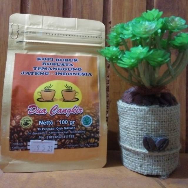 

Kopi Robusta Bubuk Temanggung Dua Cangkir Halal MUI