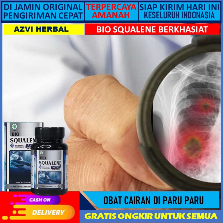 Bio Squalene Premium Obat Penghilang Cairan Di Paru Paru Efusi Pleura Edema Paru Flek Radang Pneumon