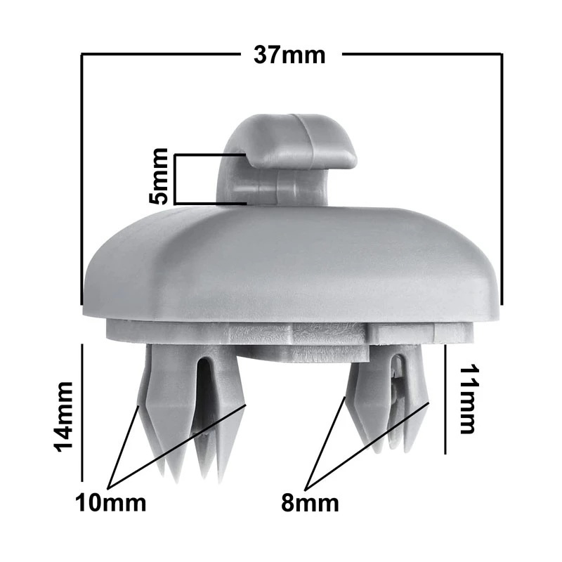 2Pcs Sun Visor Clip / Sun Visor Hook Clip Bracket for Audi A1 A3 A4 A5 Q3 Q5(8E0 857 562)A7 B6 B7 B8 S4 S5