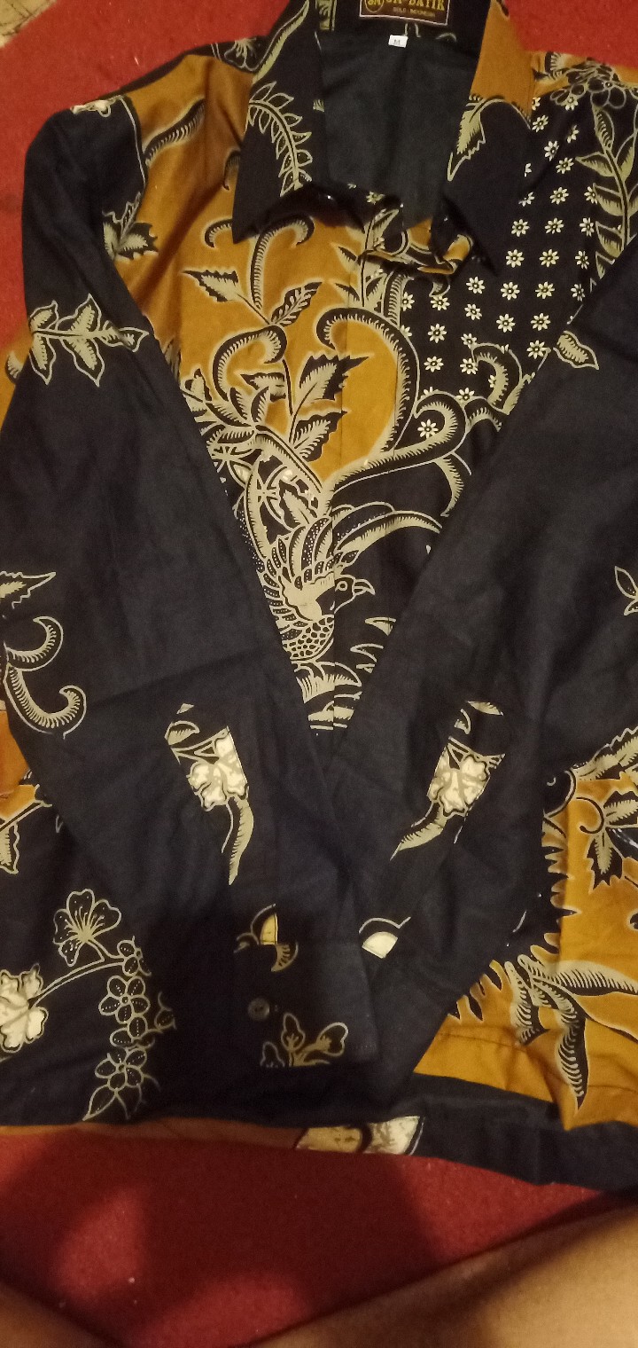 Pandu Aji Batik Lengan Panjang Full Furing Katun Halus Sragenan Hq Size M-xxl Batik Solo Seno Joyo