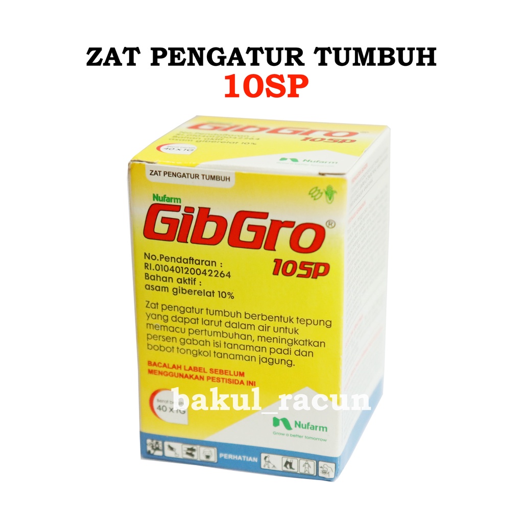 GIBGRO 10 SP dan 20SP PANEN ZAT PENGATUR TUMBUH ZPT PENYUBUR PADI GABAH JAGUNG