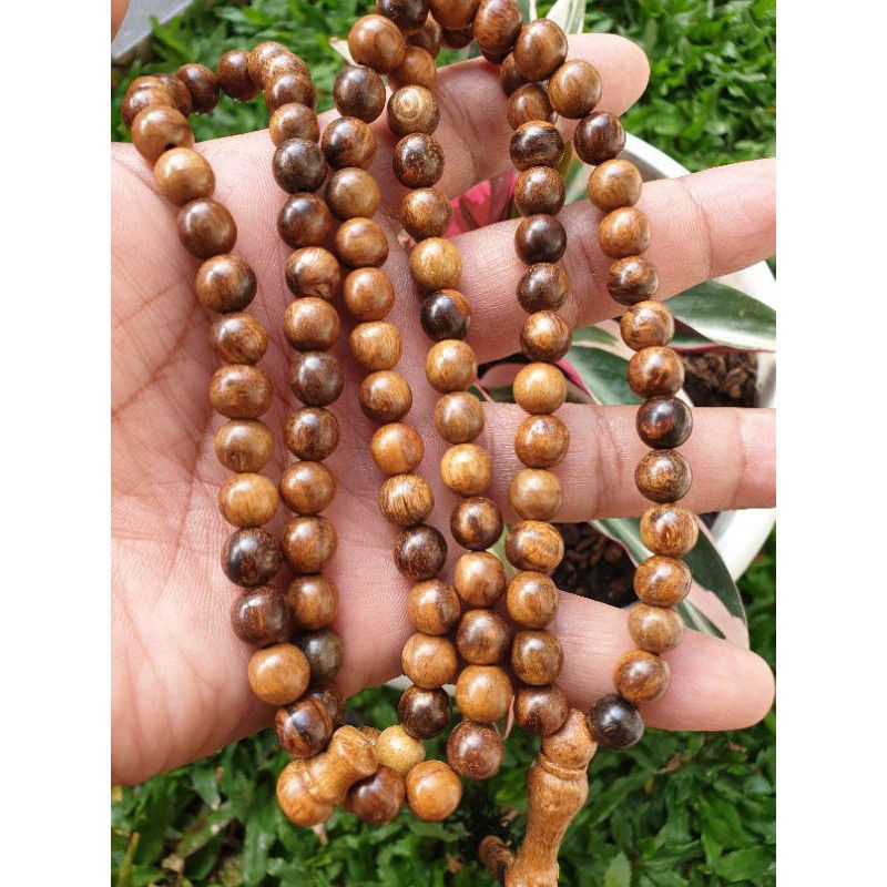 Tasbih kayu gaharu kalimantan 8mm tasbih 99 tasbih gaharu asli tasbih kayu gaharu super