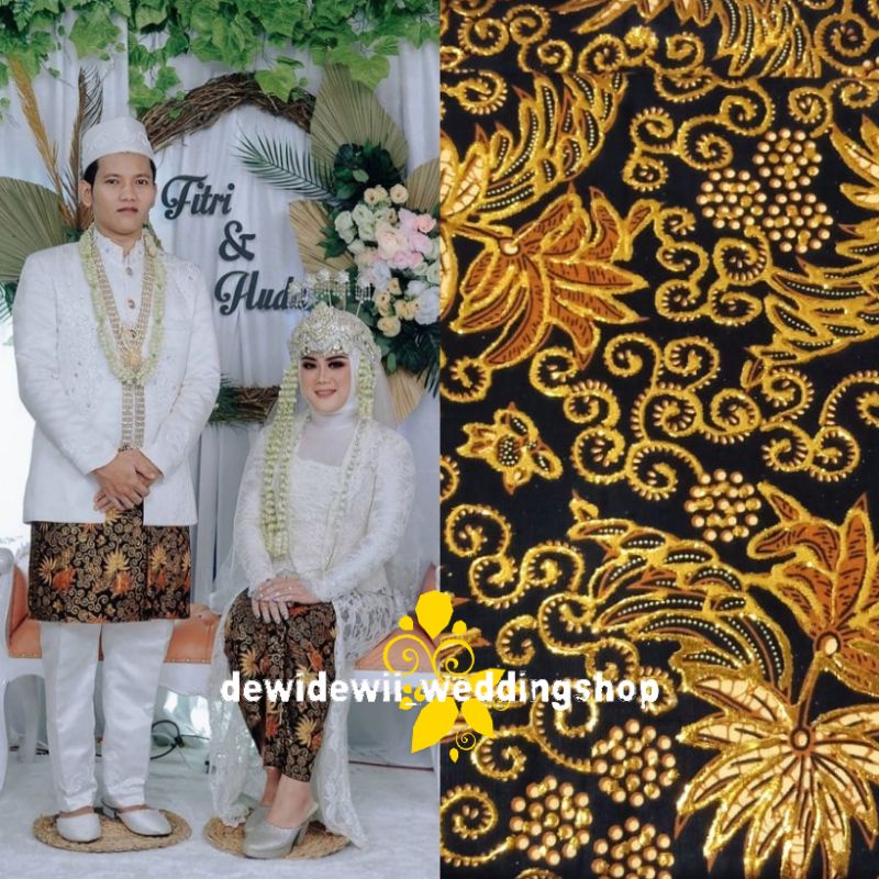 Jarik Pengantin INSTAN Prodo (Sepasang), Motif UkeL Daun