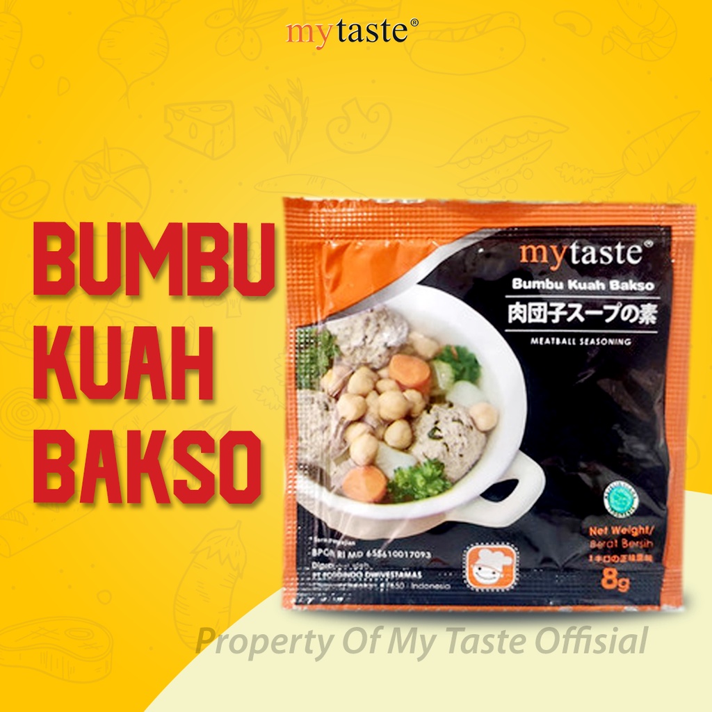 

MY TASTE Bumbu Kuah Bakso sachet, 1 renceng isi 10 sachet