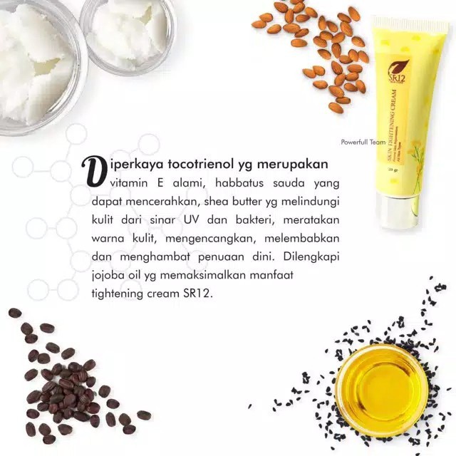 NEW!!! Skin tightening cream sr12 / krim pengencang kulit paling ampuh