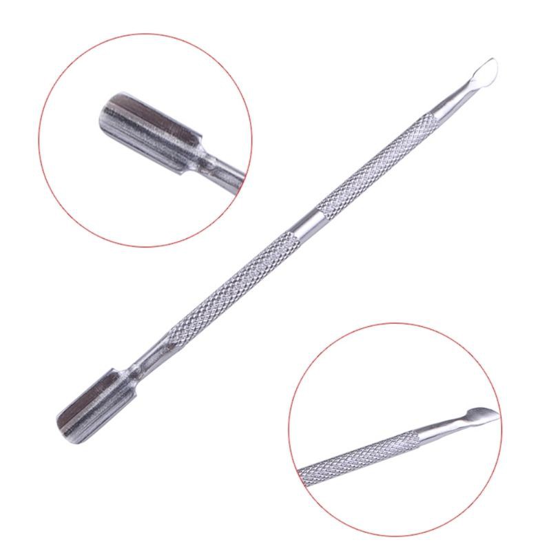 1PC Stainless CUTICLE PUSHER NAIL ART PENDORONG KUTIKULA