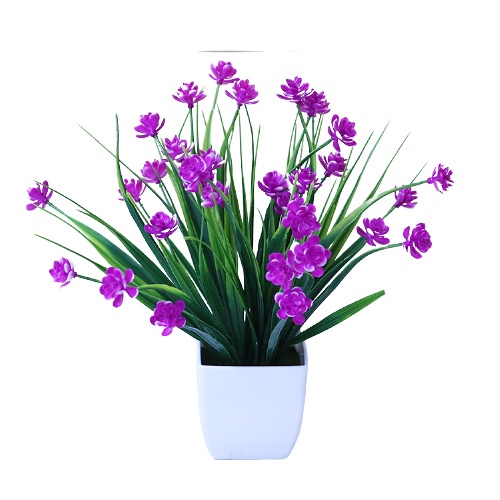 Retaily PT51 Pot Tanaman Hias Bunga Hias Plastik Ornamen Pot Bongsai Artificial Flower Decoration