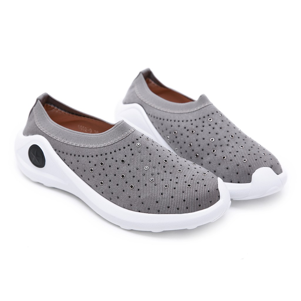 CRAZY SALE  SEPATU WANITA DR SNEAKER TANPA TALI 6052-9
